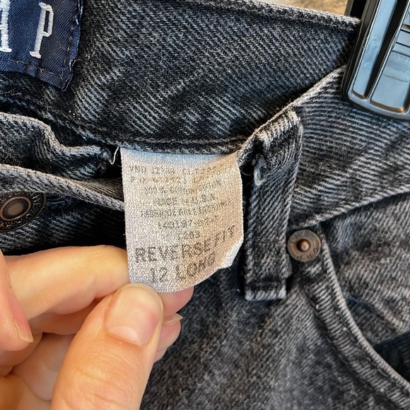 Vintage 90’s/Y2K GAP Reverse Fit High Waist Mom Jeans Size 12L - Picture 5 of 8